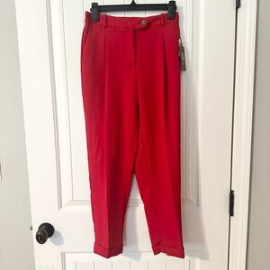 Vince Camuto NWT Oasis Bloom ankle pants coral sunset women’s size 2